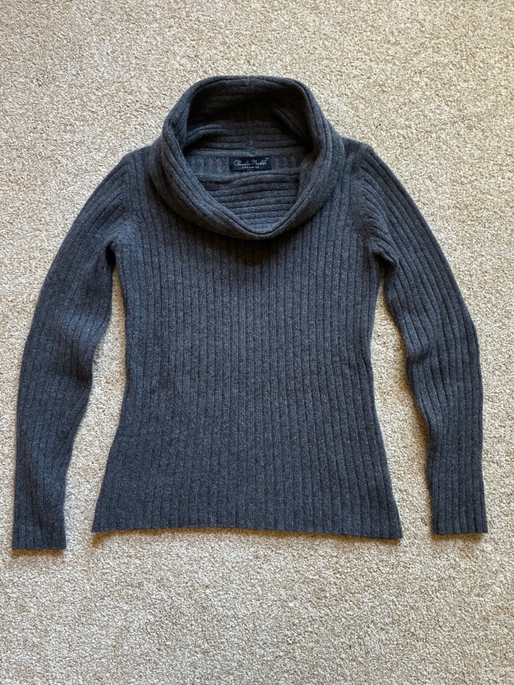 100% Cashmere cowl neck by Claudia Cashmere